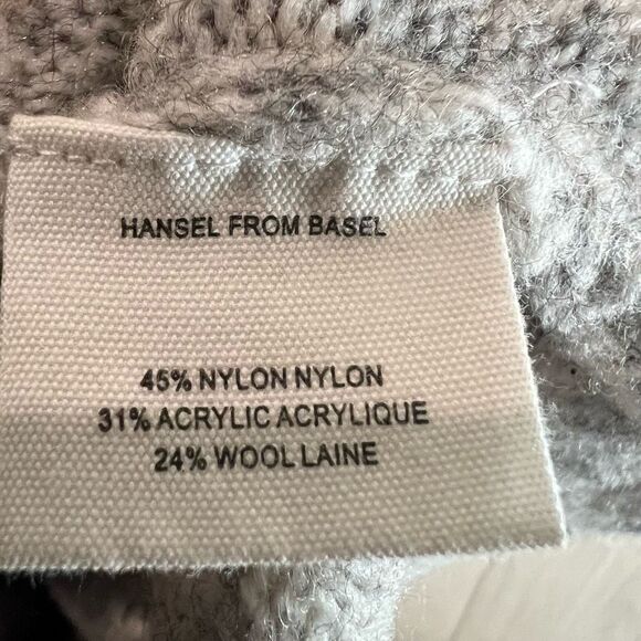 Anthropologie Rare Folk Hansel From Basel Swan Graphic Wool Sweater M - Picture 6 of 7